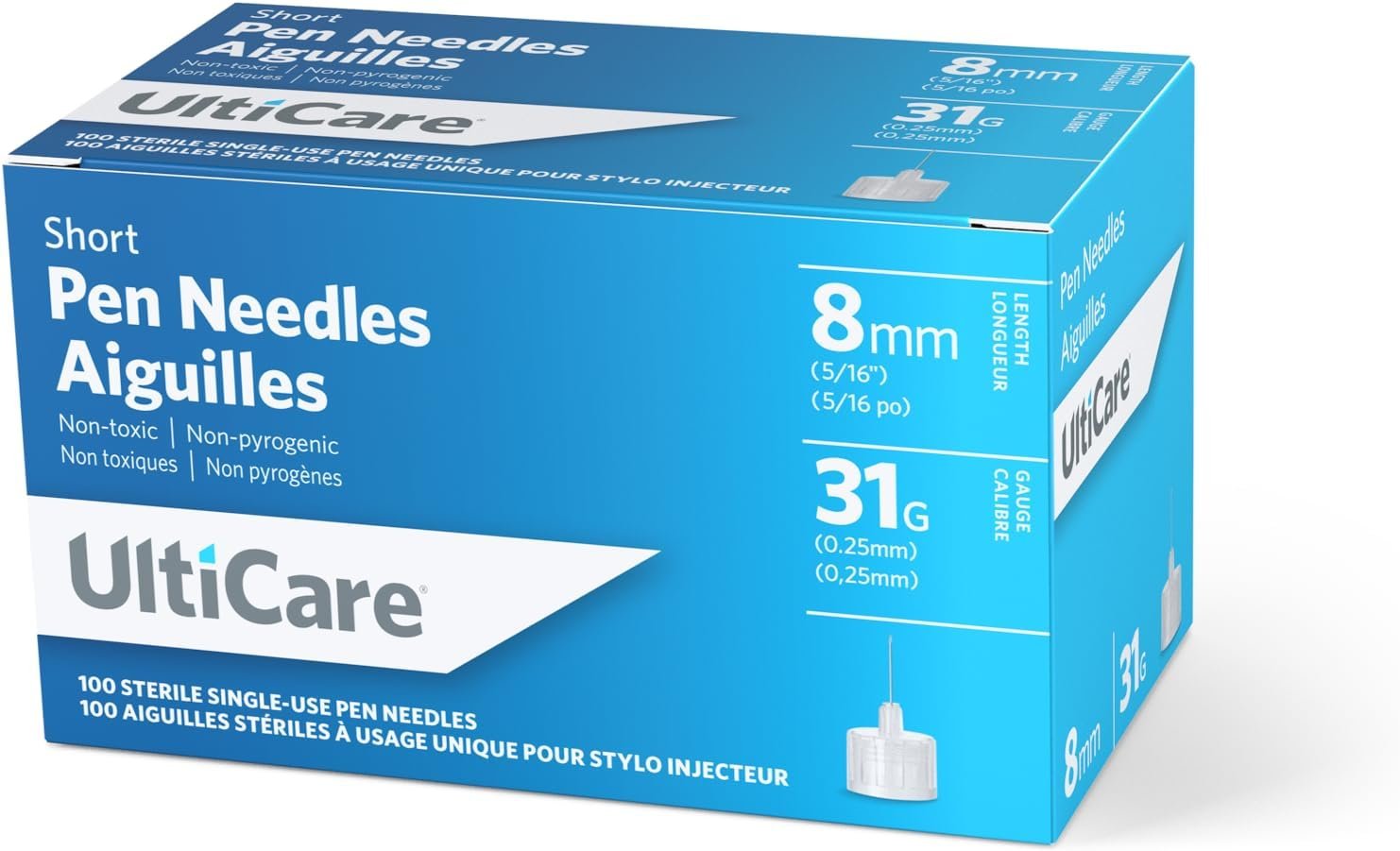UltiCare Micro Pen Needles 8mm 31G