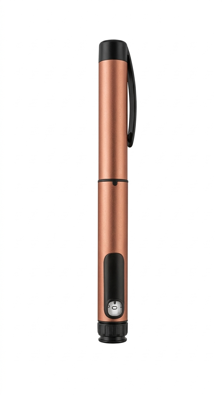 Coral V1 reusable precision pen shown vertically for accessory-care inspection